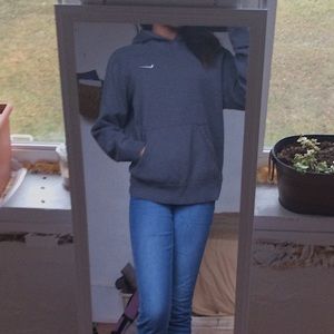 MENS GRAY NIKE HOODIE